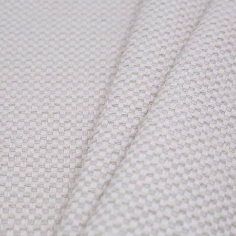 Cream Novelty Basketweave Upholstery Fabric