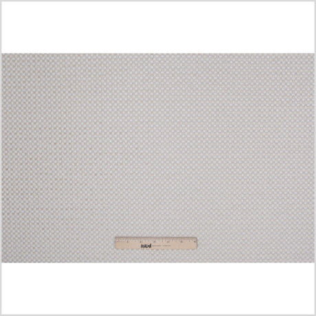 Cream Novelty Basketweave Upholstery Fabric
