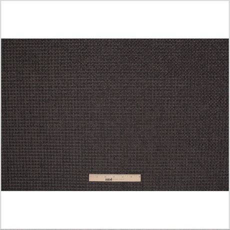 Dark Gray Novelty Basketweave Upholstery Fabric