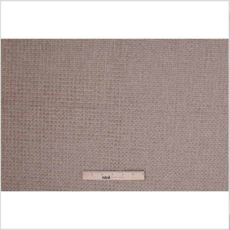Cement Novelty Basketweave Upholstery Fabric