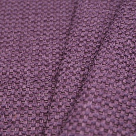 Violet Novelty Basketweave Upholstery Fabric