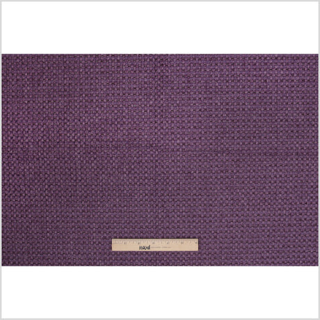 Violet Novelty Basketweave Upholstery Fabric