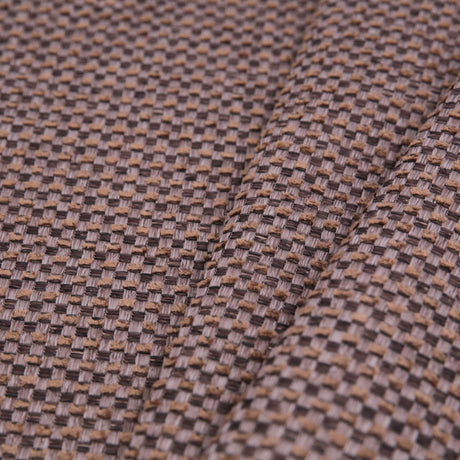 Chocolate Novelty Basketweave Upholstery Fabric