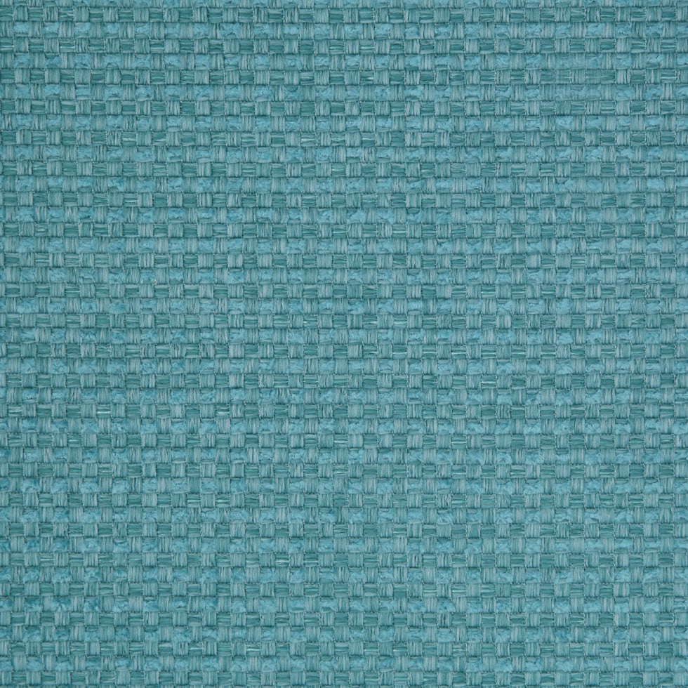 Turquoise Novelty Basketweave Upholstery Fabric