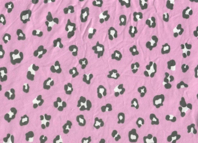 Animal Print Brushed DTY Knit Fabric
