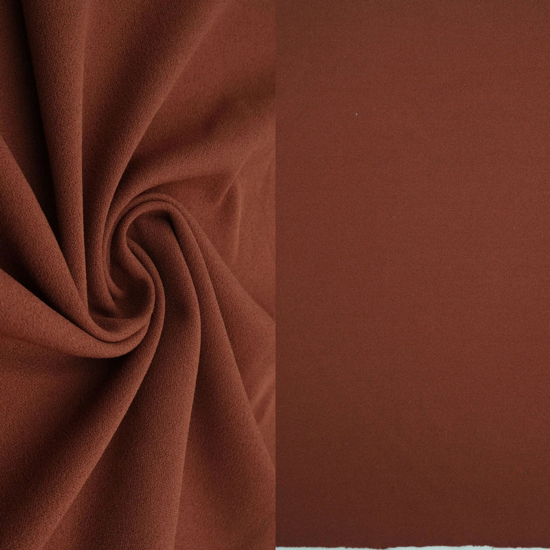 1 Yard Solid Techno Crepe Fabric, Heavy Stretch 58/60" Wide for Apparel