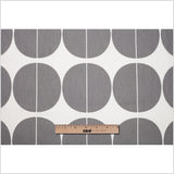 Swedish Gray/White Woven Cotton Print