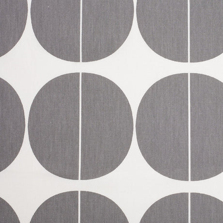 Swedish Gray/White Woven Cotton Print