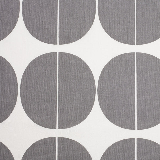 Swedish Gray/White Woven Cotton Print