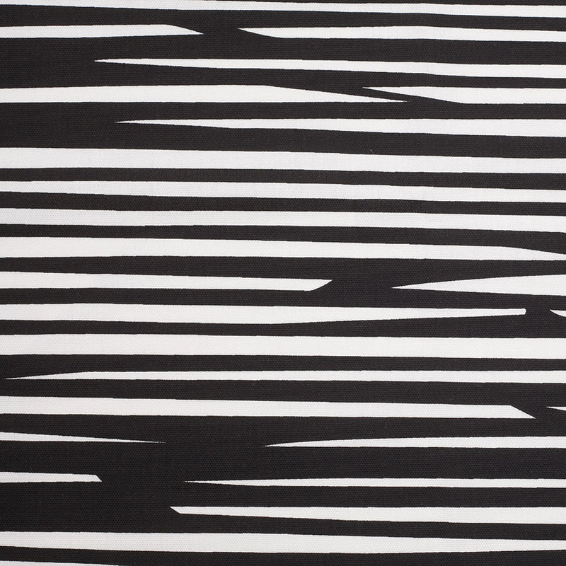 Swedish Black/White Striped Woven Cotton Print