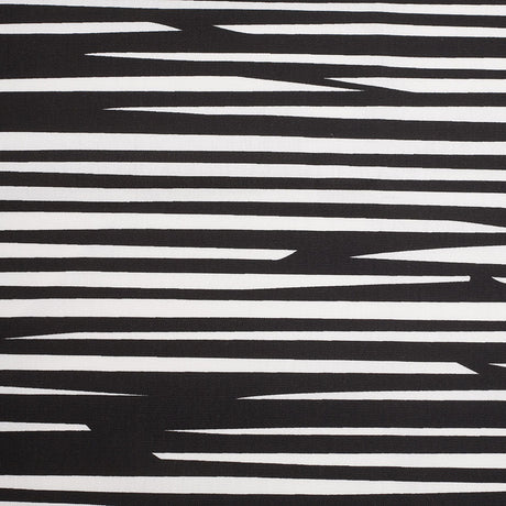 Swedish Black/White Striped Woven Cotton Print