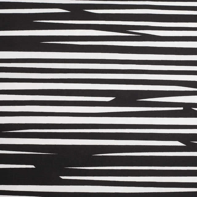 Swedish Black/White Striped Woven Cotton Print