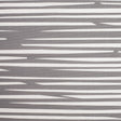 Swedish Gray/White Striped Woven Cotton Print