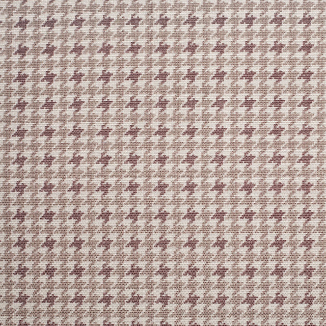 Spanish Brown Houndstooth Poly-Cotton Woven