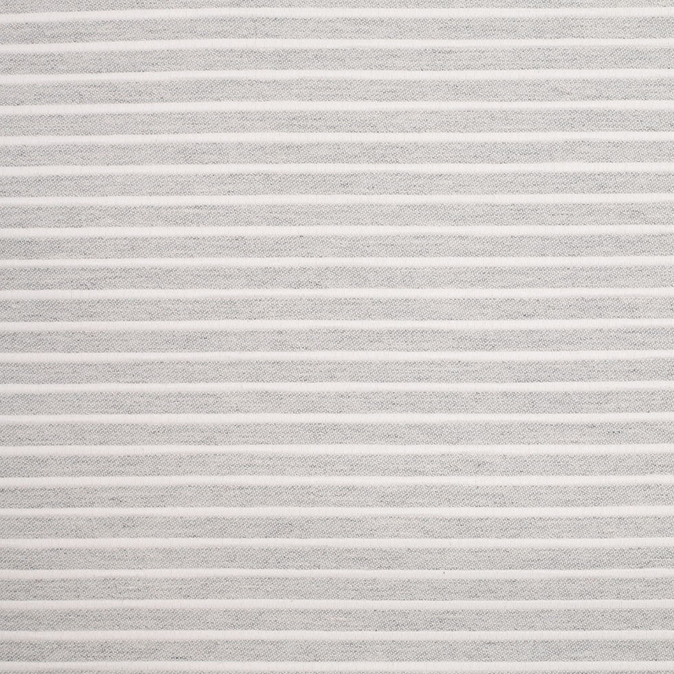 Spanish Light Gray Striped Polyester Blended Woven