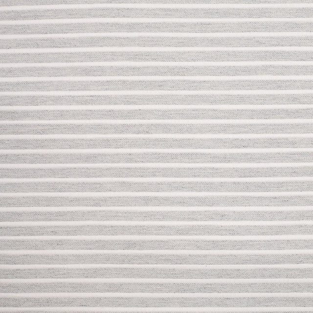 Spanish Light Gray Striped Polyester Blended Woven
