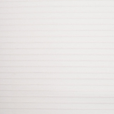 Spanish White Striped Polyester Blended Woven