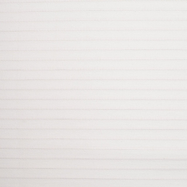 Spanish White Striped Polyester Blended Woven