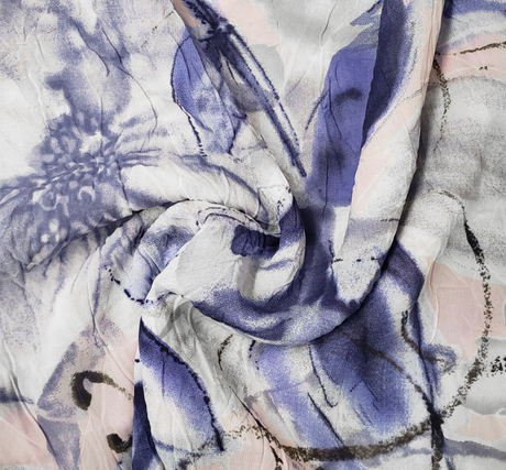 Chiffon Crushed 849 11163 012 Polyester Fabric - Crushed Chiffon, 54" Width