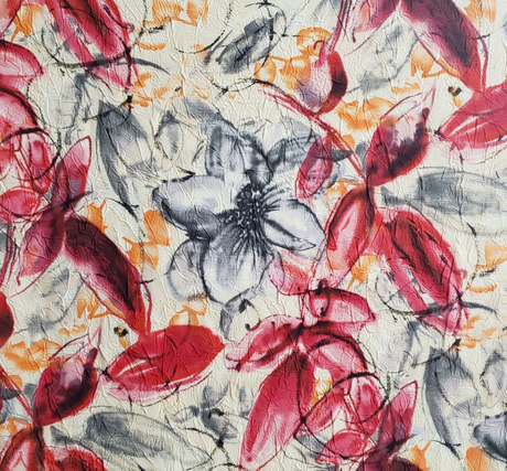 Chiffon Crushed 849 11163 - 017 Polyester Fabric - 017, Width 54" (1 Yard)