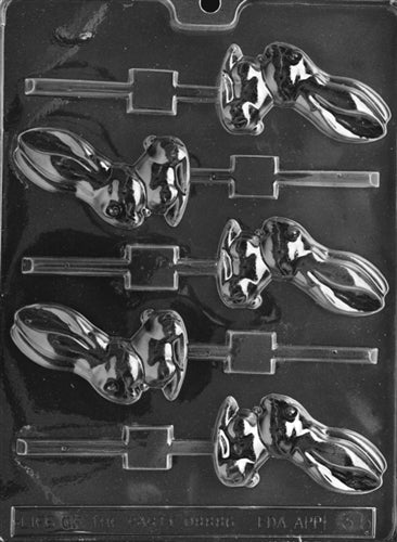 Large Ear Bunny Lolly Chocolate Mold - LPE035
