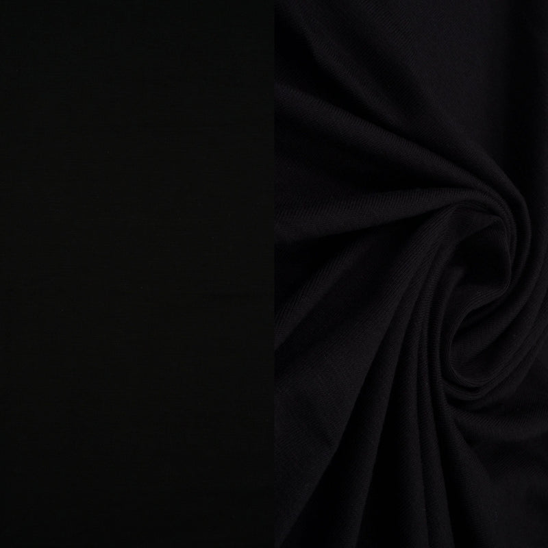 Rayon Spandex Jersey Knit Black