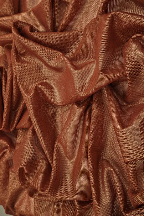 1 Yard Mesh Fabric with Foil Accent 58/60 Inch Wide Lightweight Stretch Polyester Blend