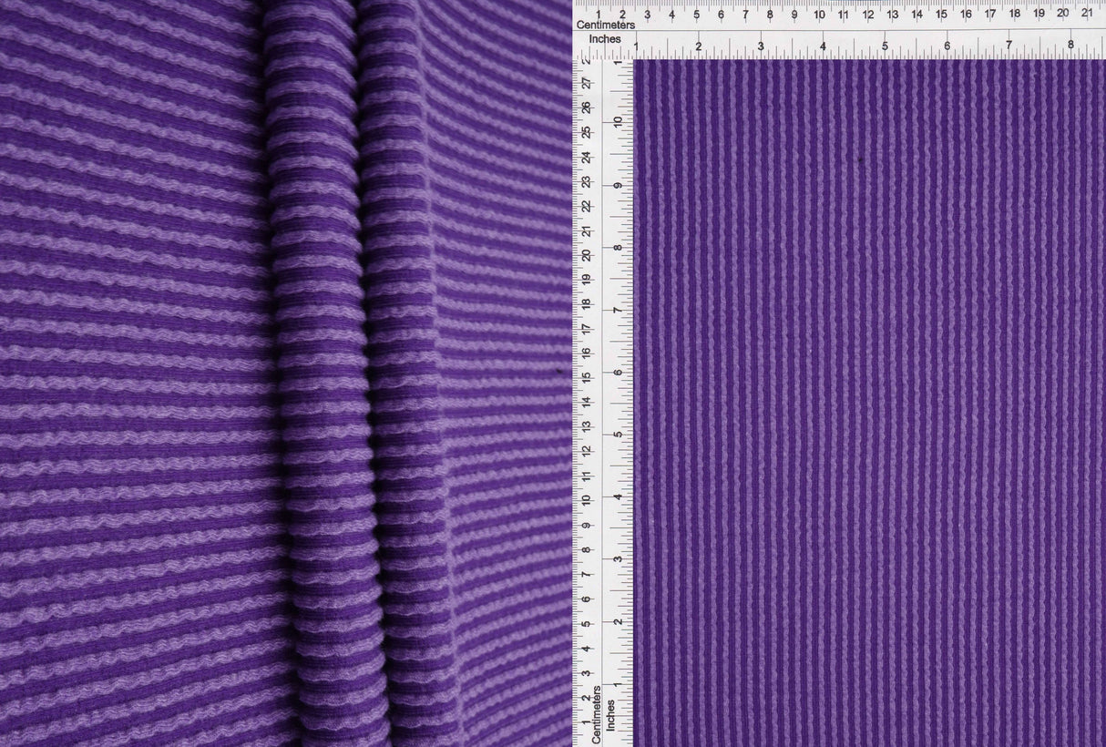 Jacquard Double Knit Rib Stretch Fabric