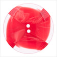 Italian Red Abstract Semi-Clear 2-Hole Plastic Button - 54L/34mm
