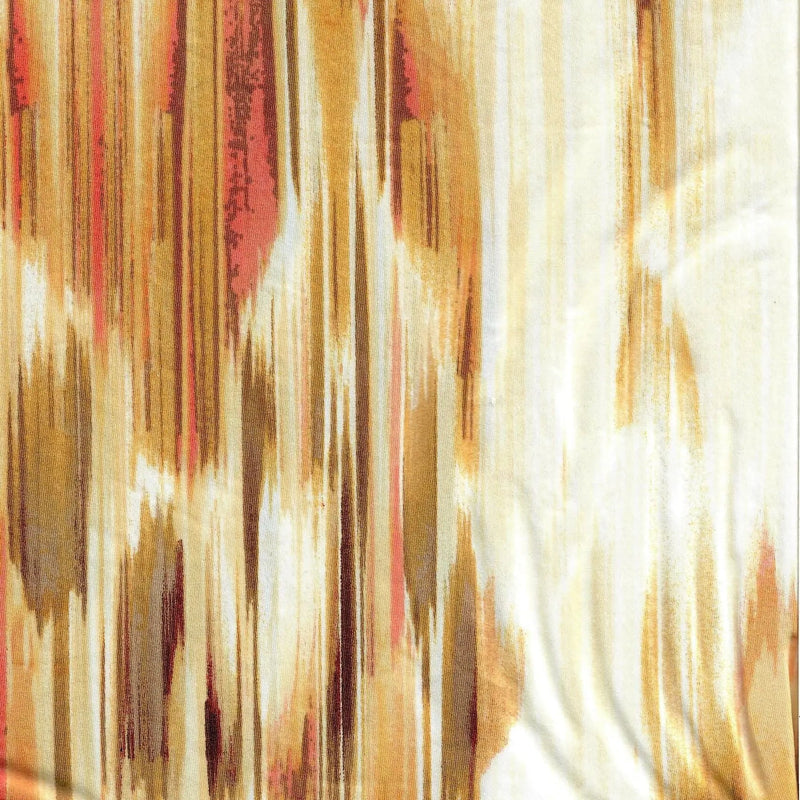 1 Yard DTY Abstract Print Fabric 58/60 Inch Wide Stretch Polyester Blend