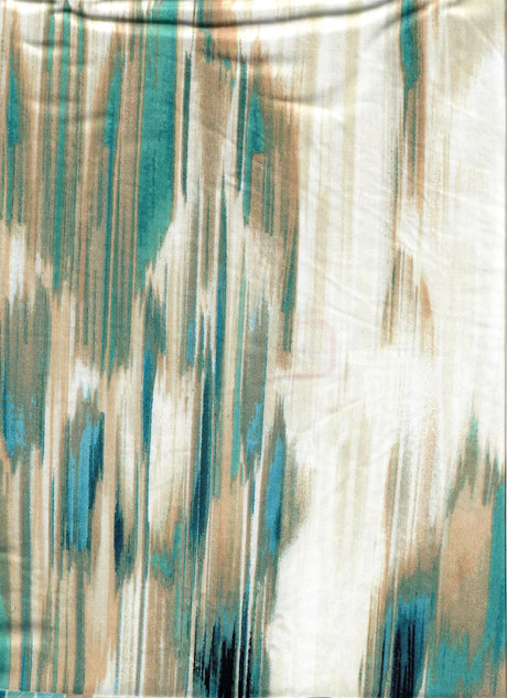 1 Yard DTY Abstract Print Fabric 58/60 Inch Wide Stretch Polyester Blend