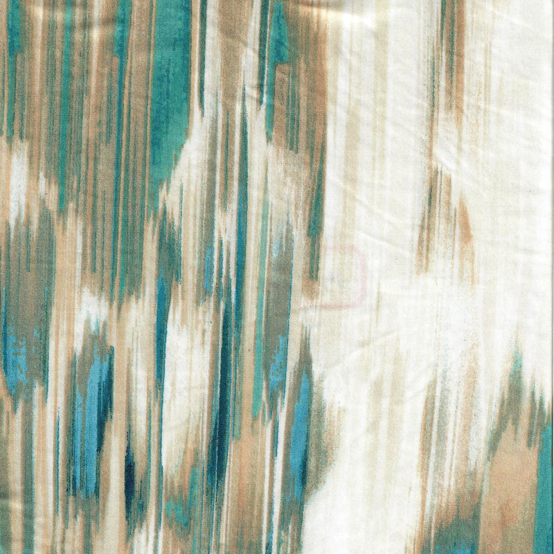 Abstract DTY Knit Fabric Multi-Color