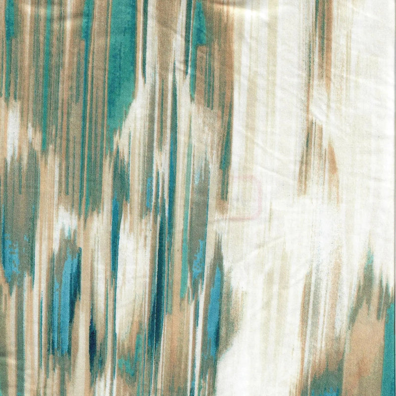 1 Yard DTY Abstract Print Fabric 180 GSM Polyester Spandex Blend 58/60" Width