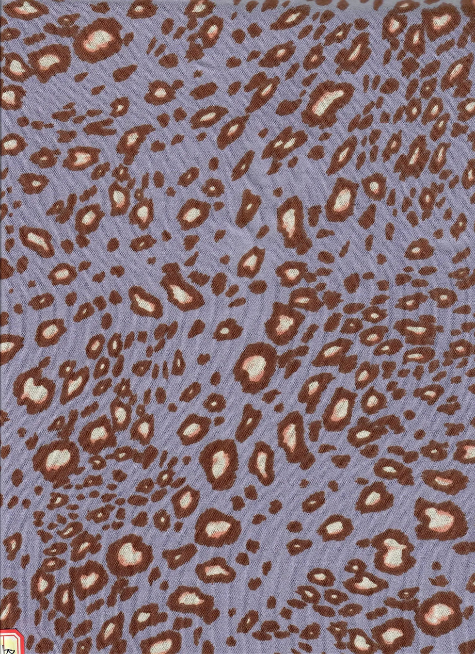 Lavender Animal Print CEY Woven Fabric Lightweight Polyester 58/59 Inches Wide