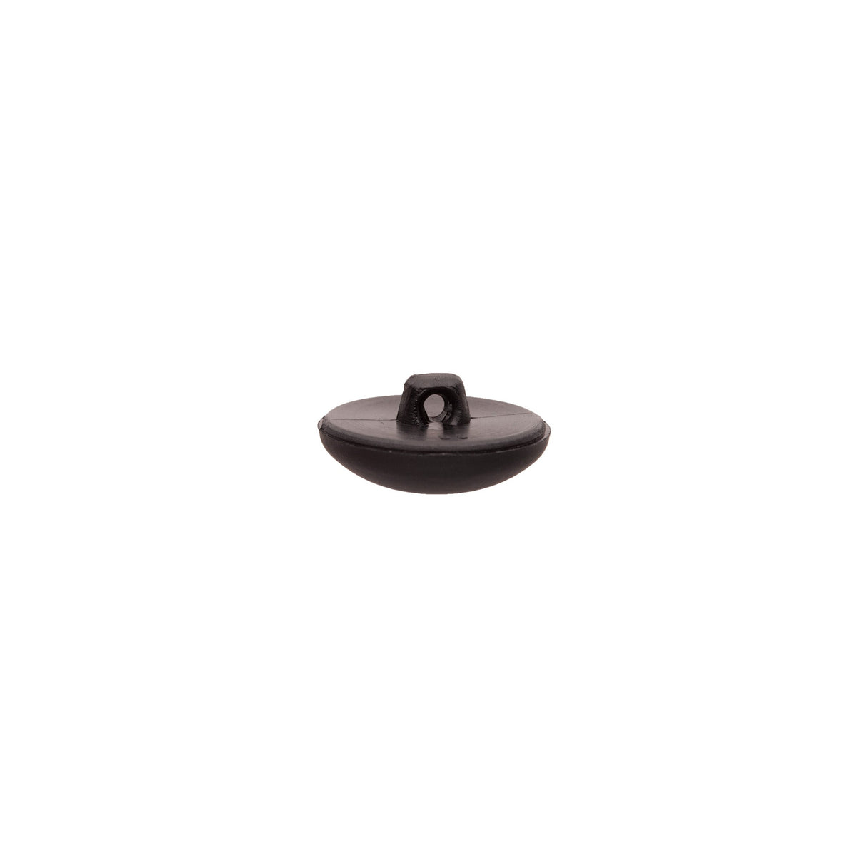 Italian Black Nylon Shank Back Button - 24L/15mm
