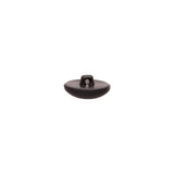 Italian Black Nylon Shank Back Button - 24L/15mm