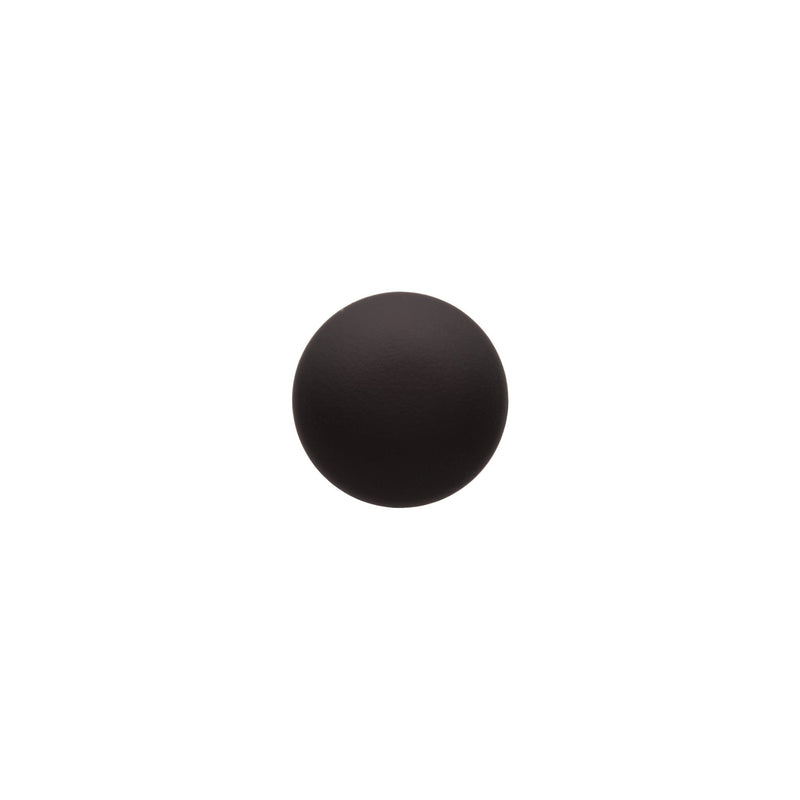 Italian Black Nylon Shank Back Button - 24L/15mm
