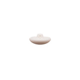 Italian White Nylon Shank Back Button - 24L/15mm