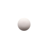 Italian White Nylon Shank Back Button - 24L/15mm