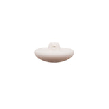 Italian White Nylon Shank Back Button - 32L/20mm