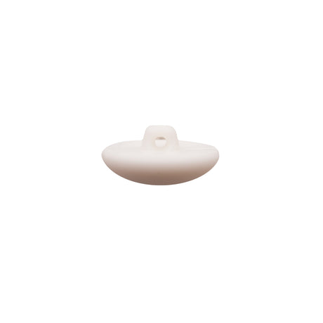 Italian White Nylon Shank Back Button - 32L/20mm