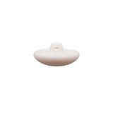 Italian White Nylon Shank Back Button - 36L/23mm