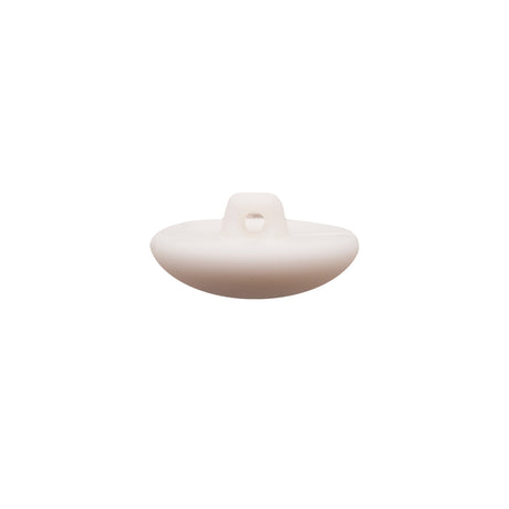 Italian White Nylon Shank Back Button - 36L/23mm
