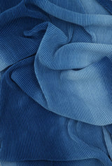 Pleated Ombre Interlock Knit Fabric