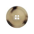 Italian Shiny Beige Rimmed 4-Hole Button - 40L/25.5mm