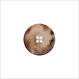 Italian Shiny Light Brown Rimmed 4-Hole Button - 36L/23mm