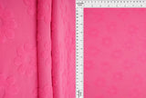 1 Yard Daisy Floral Towel Jacquard Knit Fabric 250 GSM, 58/60'' Wide Polyester Spandex Blend