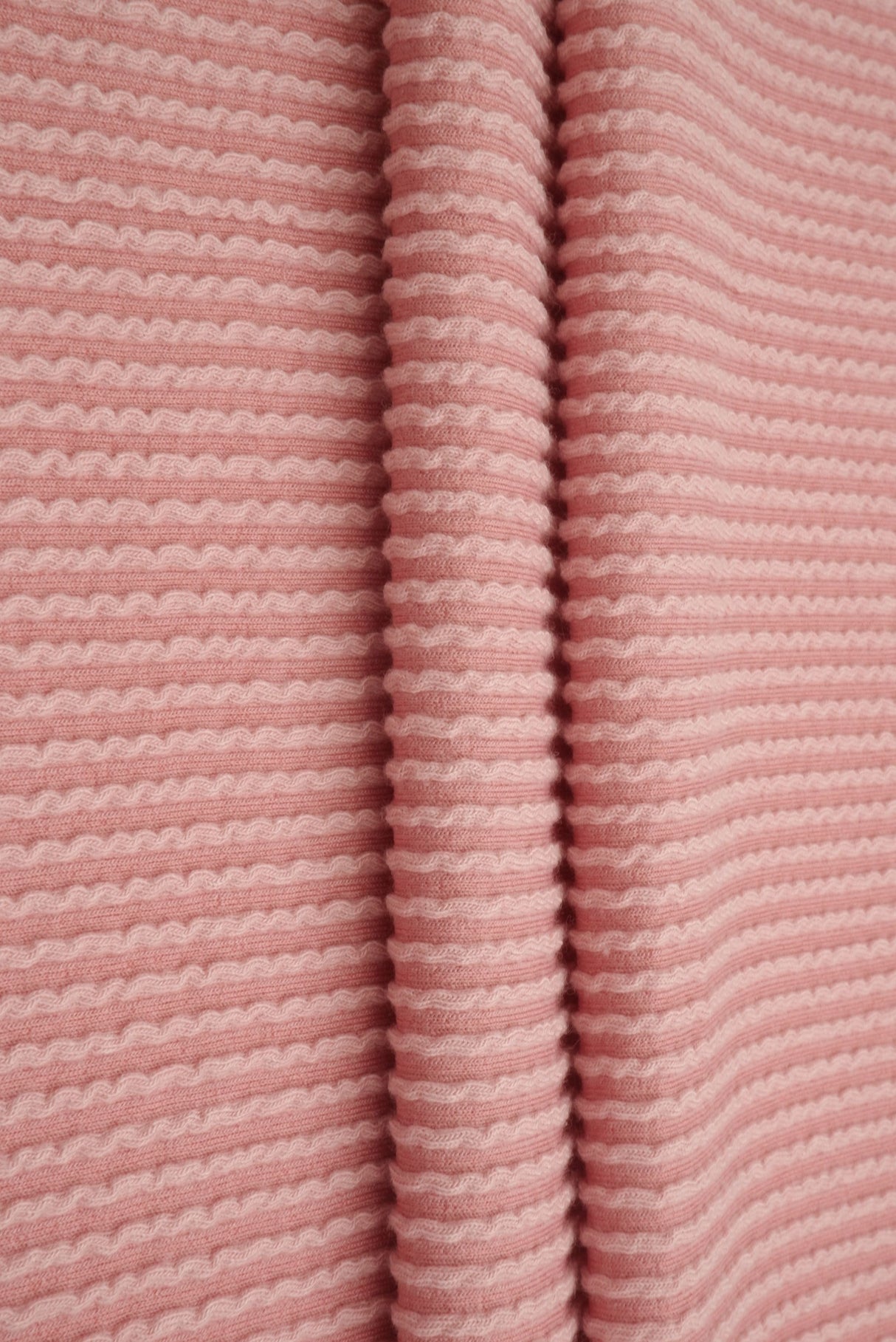 Jacquard Double Knit Rib Stretch Fabric