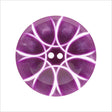 Italian Purple Abstract Semi-Clear 2-Hole Plastic Button - 44L/28mm
