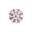 Italian Gray Abstract Semi-Clear 2-Hole Plastic Button - 28L/18mm